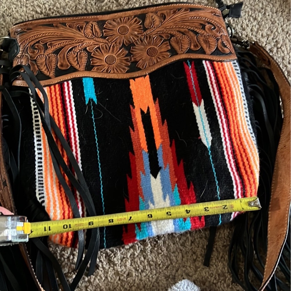 american darling purse conceal carry, tooled strap and tooled design
